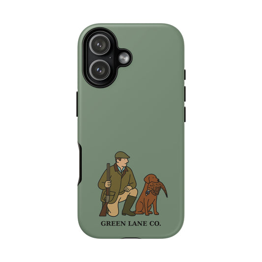 Man and his Lab (Green) for iPhone 17