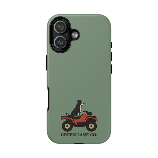 Dog on a Quad (Green) for iPhone 17