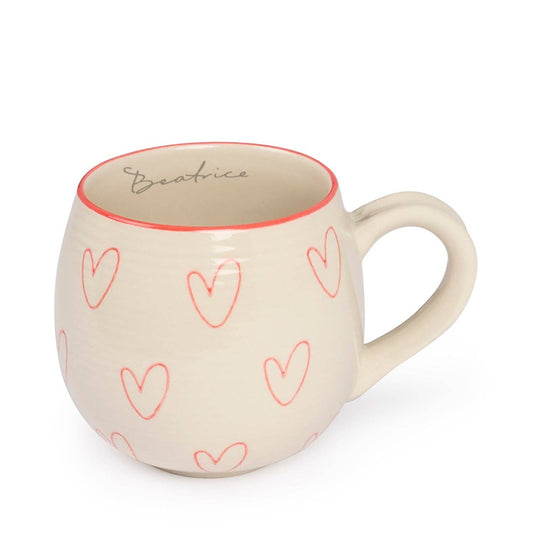Hearts Stoneware Mug