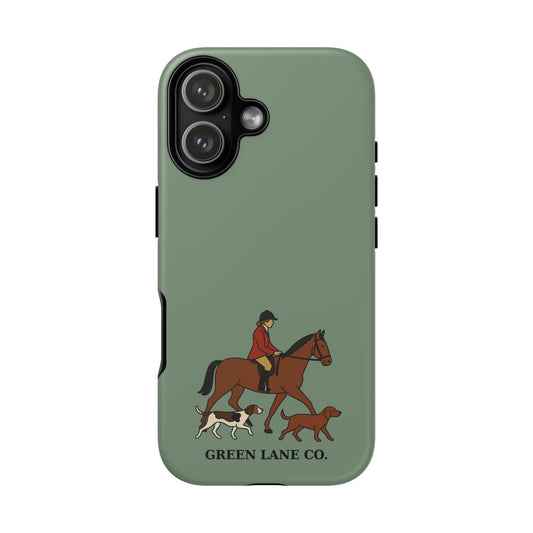 Horse and Hounds (Green) for iPhone 17