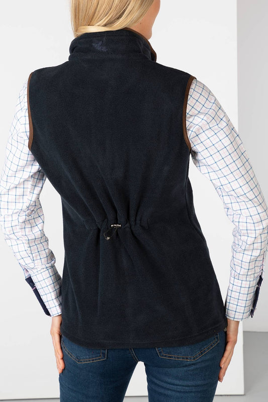 Ladies Premium Fleece Waistcoat Huggate Ink