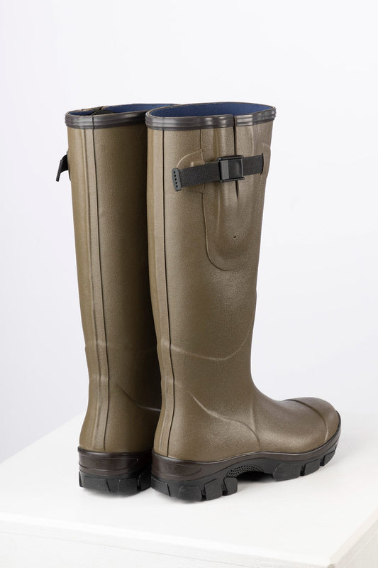 Men's Neoprene Lined Wellington Boots Lisset Olive