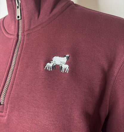Icon 1/4 zip - Berry