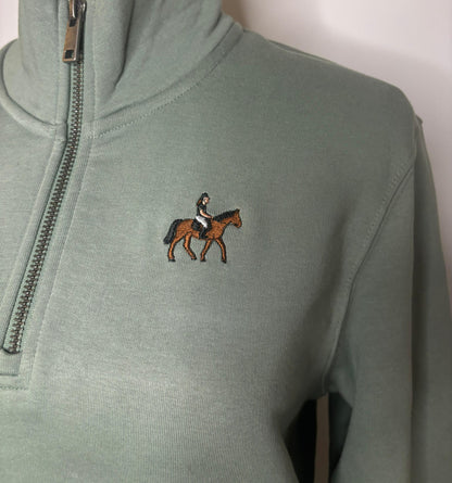 Icon 1/4 zip - Moss