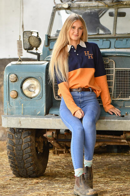 Ryeland Rugby Shirt (Navy/Orange)