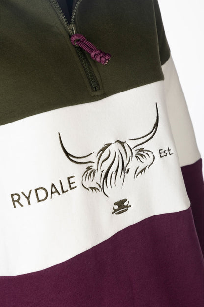 Ladies Sweatshirt Byland Cow Olive/White/Berry