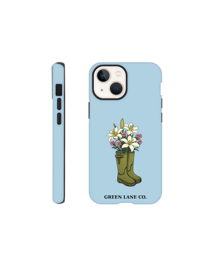 Flower and Wellies iPhone case