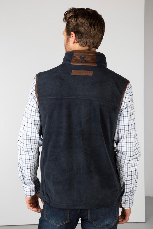 Men's Premium Fleece Waistcoat Huggate Ink