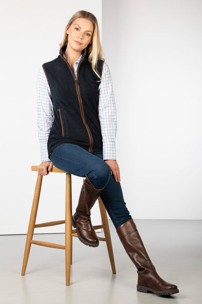 Ladies Premium Fleece Waistcoat Huggate Ink