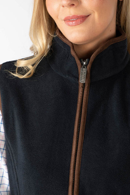 Ladies Premium Fleece Waistcoat Huggate Ink
