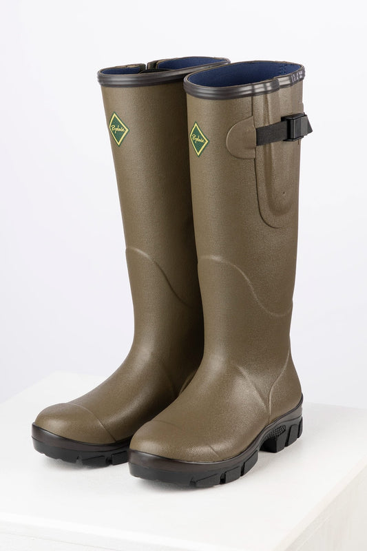 Men's Neoprene Lined Wellington Boots Lisset Olive