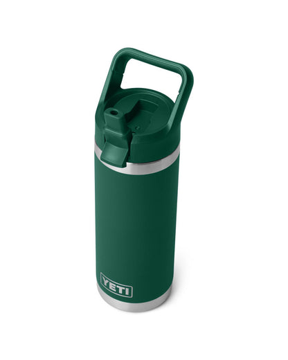 RAMBLER 18 OZ COLOUR STRAW BOTTLE in BLACK FOREST GREEN